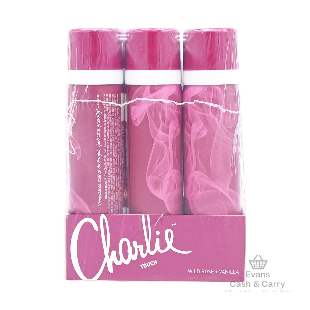 CASE of Purple Charlie Body Spray - Touch (6x75ml)