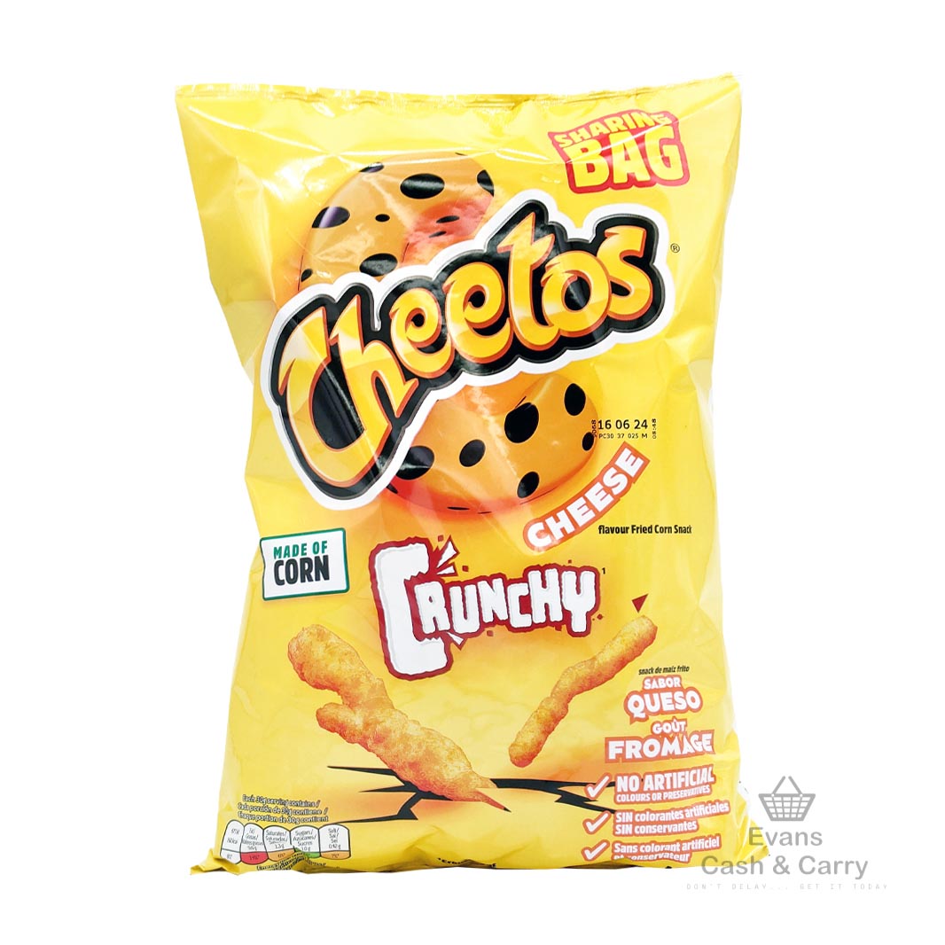 (BBE 16/06/24) Cheetos Crunchy Cheese Crisps (400g) (£2.40 each or 2 for £4.40)