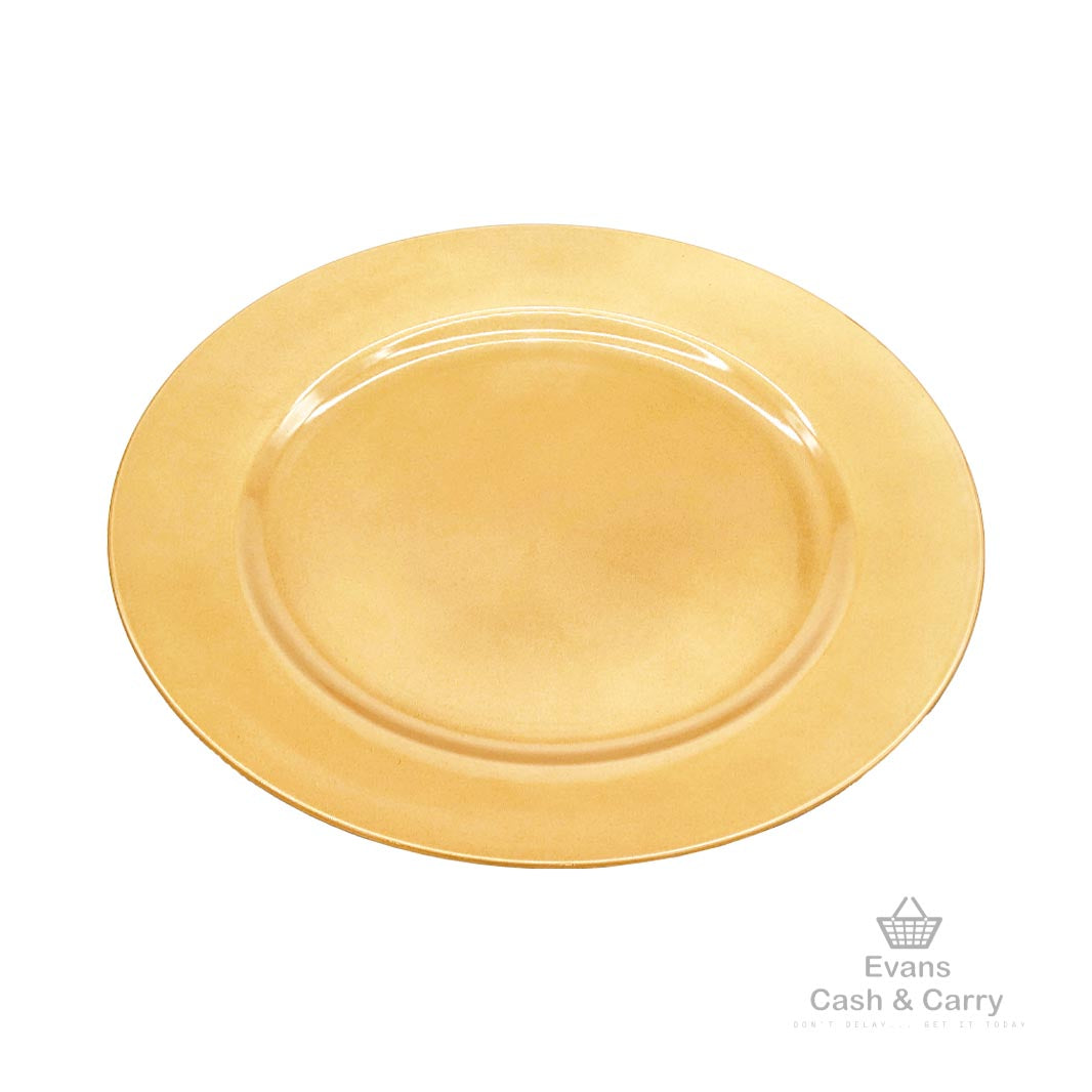 Gold Plastic Plate (£1.50 each or 4 for £5.50)