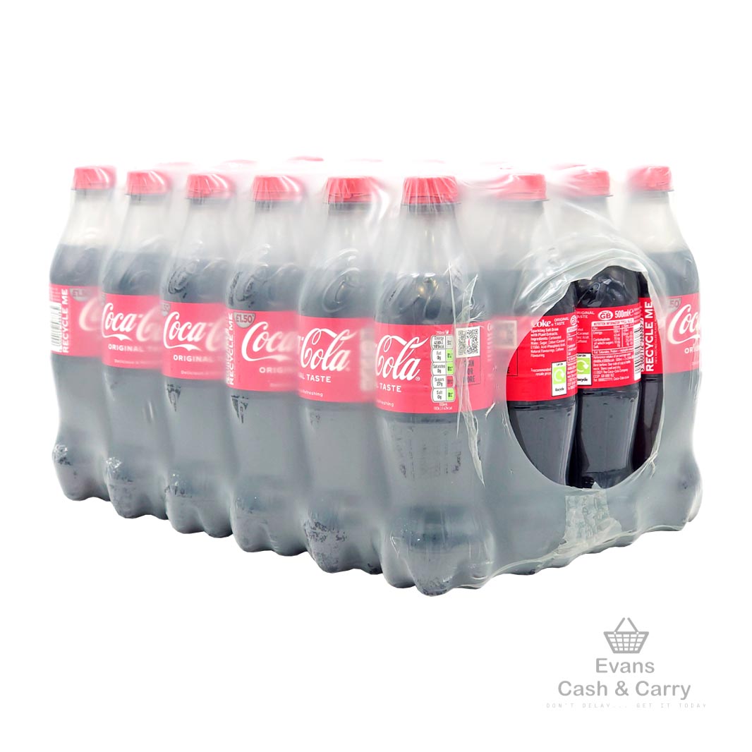 (BBE 31/01/25) CASE of Coca-Cola Original Bottles (24x500ml)