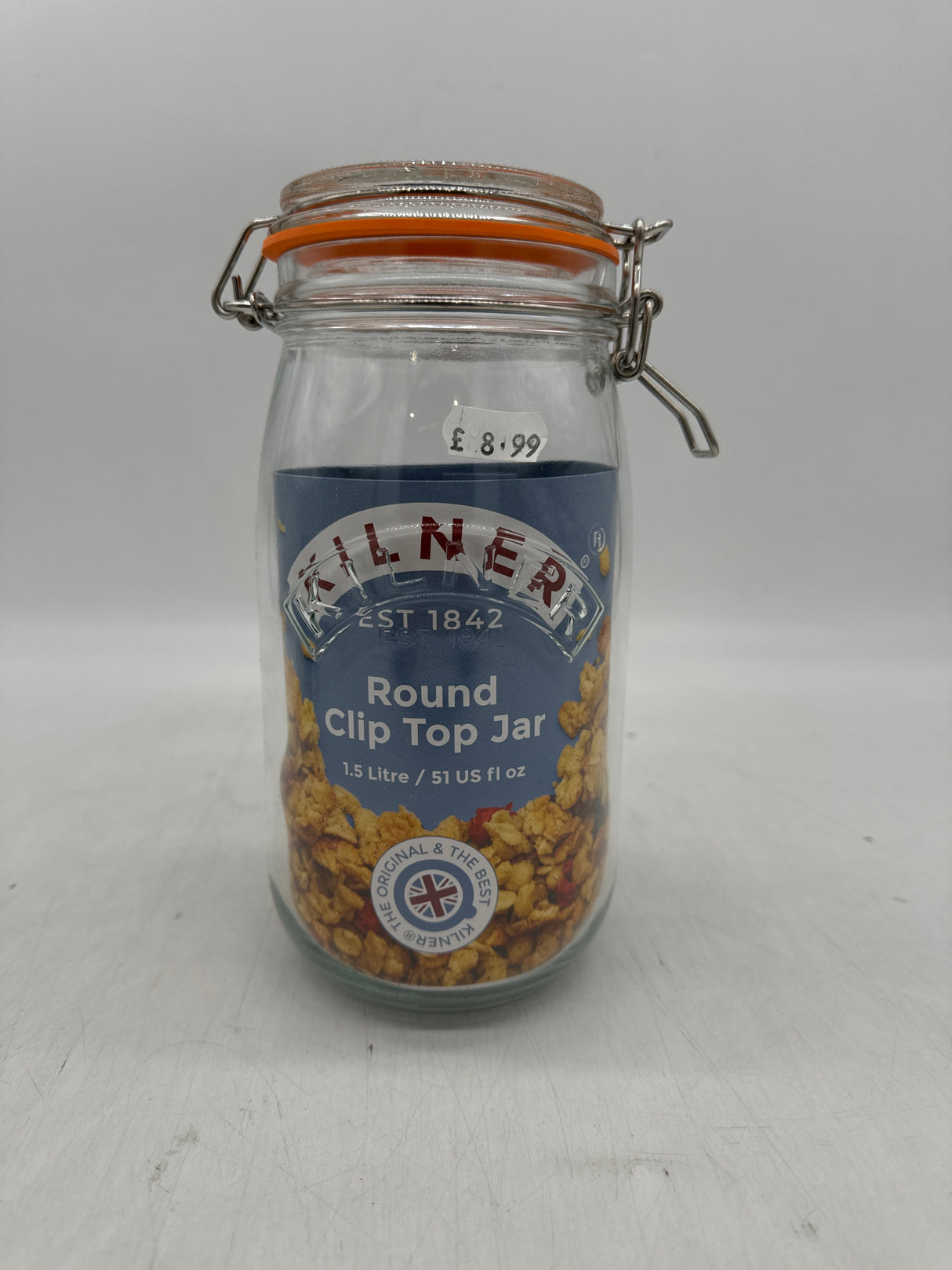 Kilner Round Clip Top Jar - 1.5 Litre