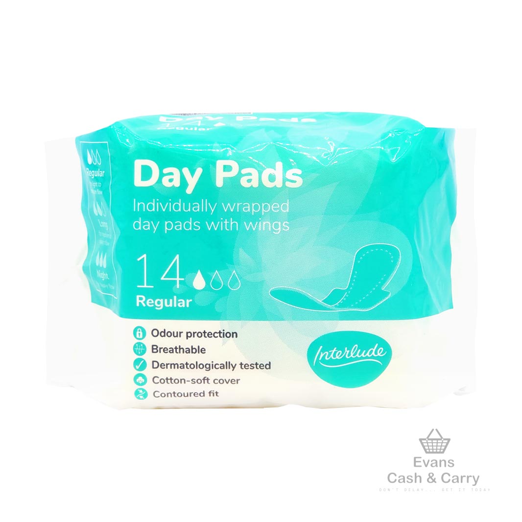 Interlude Sanitary Day Pads Regular (14pk)