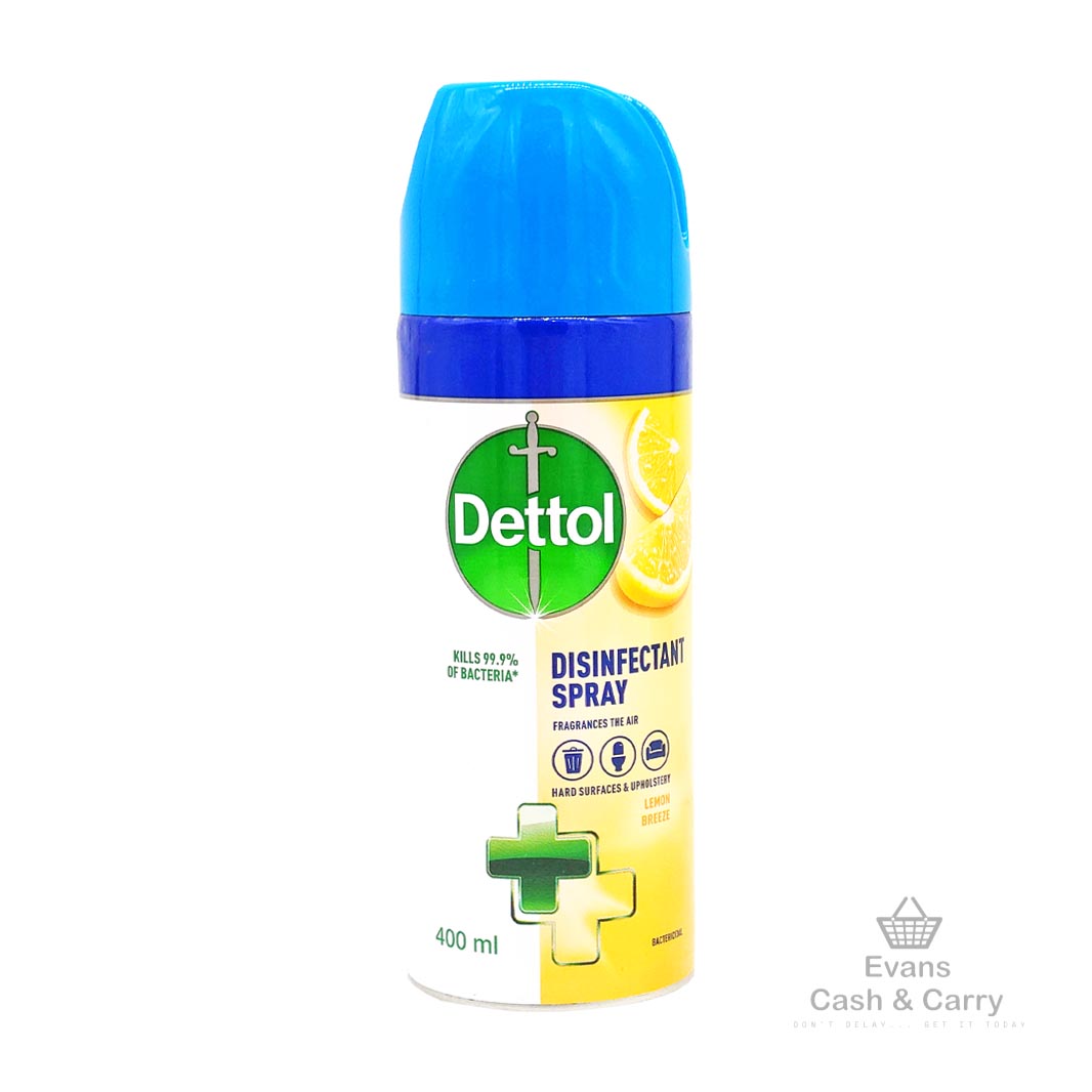 Dettol Disinfectant Spray - Lemon Breeze (400ml) (£1.60 each or 2 for £3)