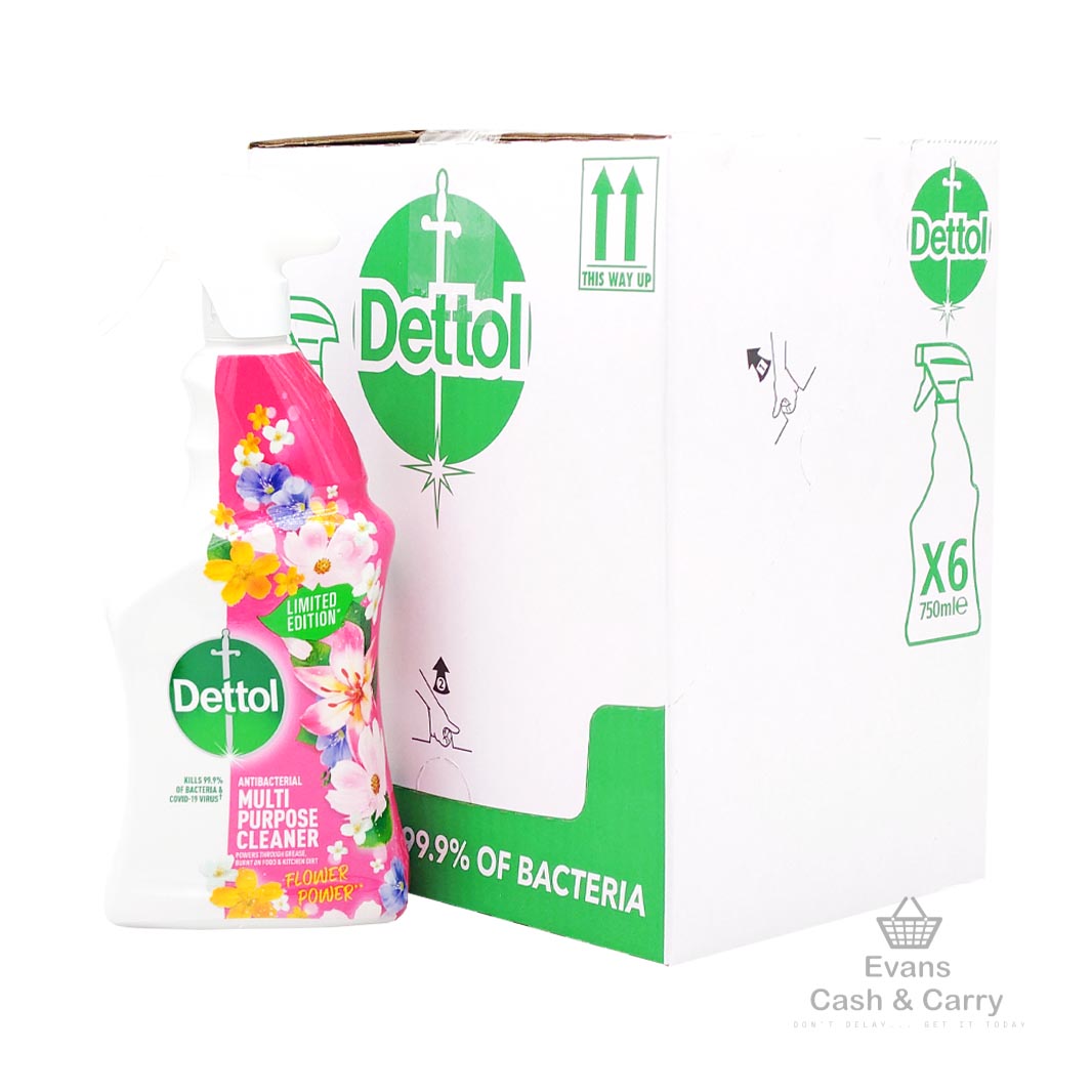 CASE of Dettol Multi Purpose Cleaner - Flower Power (6x750ml)