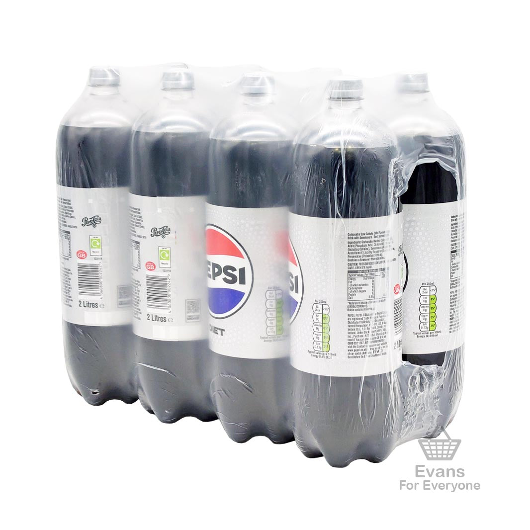 (BBE 09/24) CASE of 2L Pepsi Diet Bottles (8x2L)