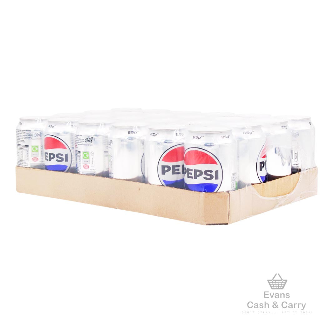 (BBE 31/08/24) CASE of Pepsi Diet Cans (24x330ml)