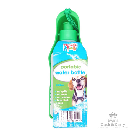 Pet Portable Water Bottle 300ml (Assorted Colours)