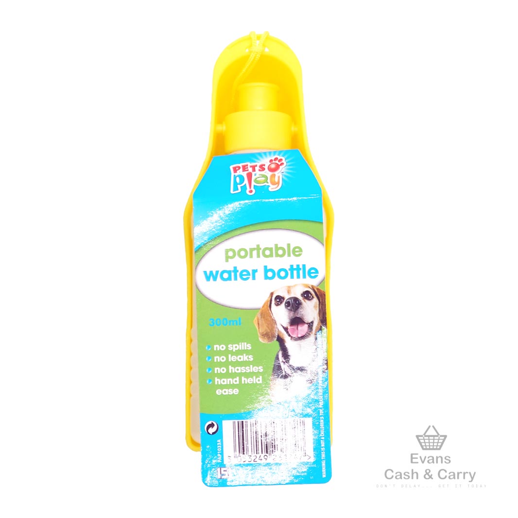 Pet Portable Water Bottle 300ml (Assorted Colours)