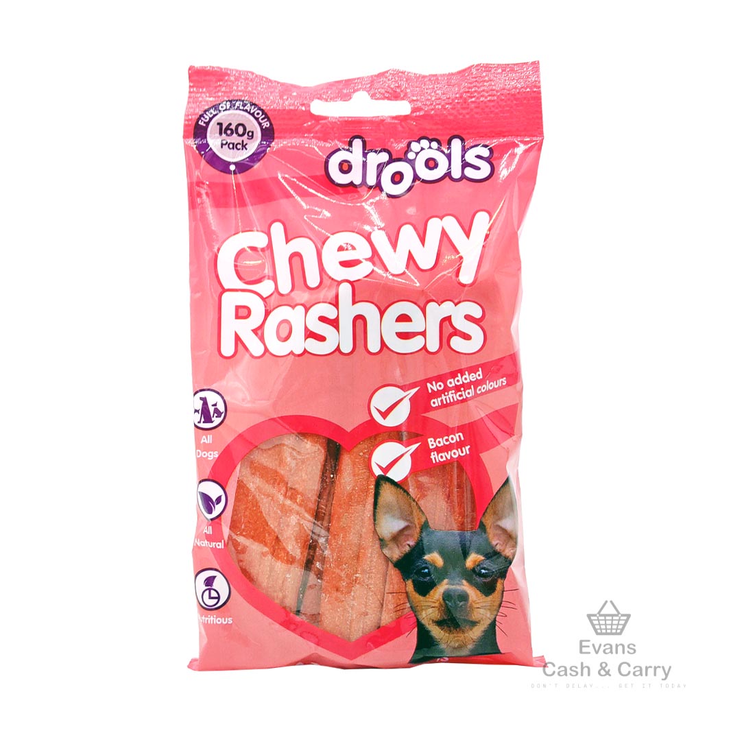 Drools Chewy Rashers 160g