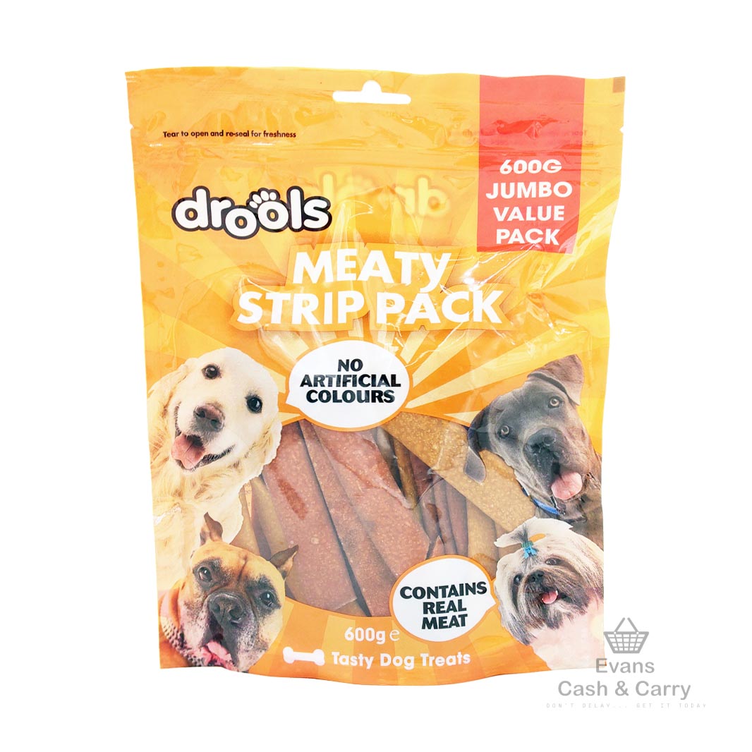 Drools Meaty Strip Dog Treats 600g