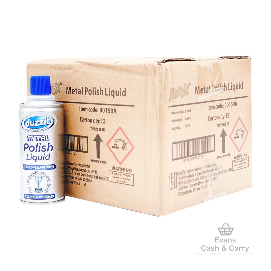 CASE of Duzzit Metal Polish Liquid (12x120ml)