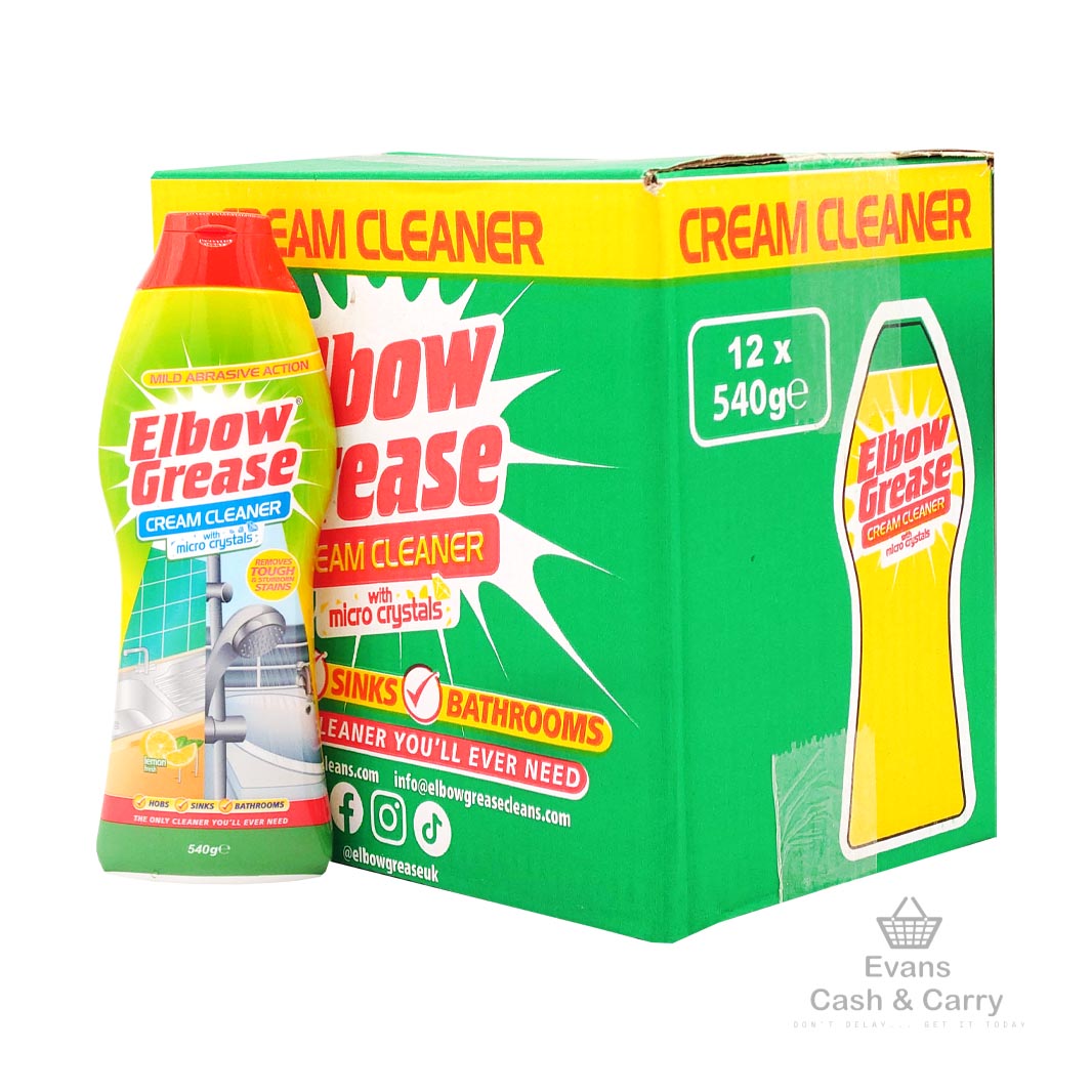 CASE of Elbow Grease Cream Cleaner - Lemon Fresh (12x540g)