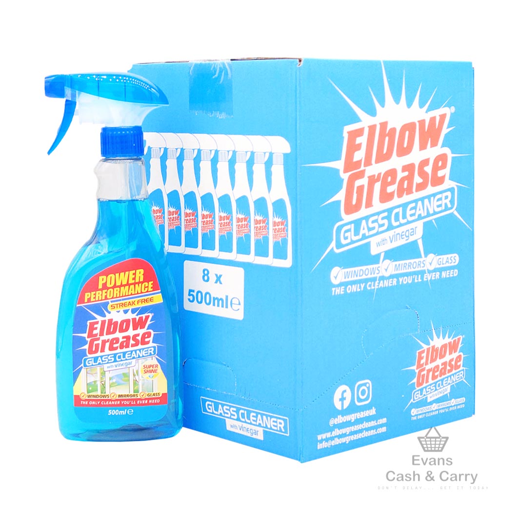 CASE of Elbow Grease Glass Cleaner (8x500ml)