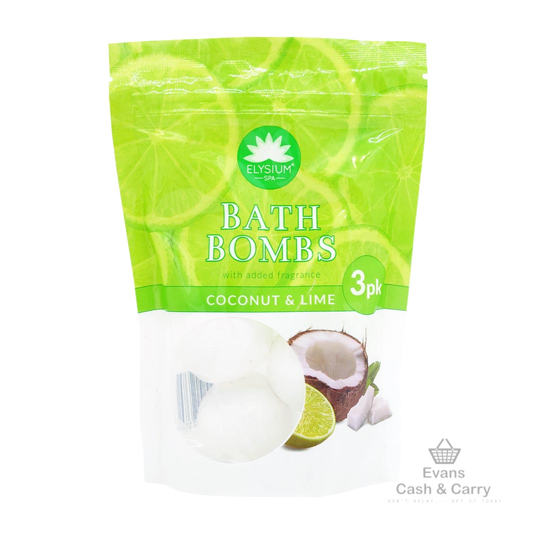 Elysium Spa Bath Bombs - Coconut & Lime (3 pack)