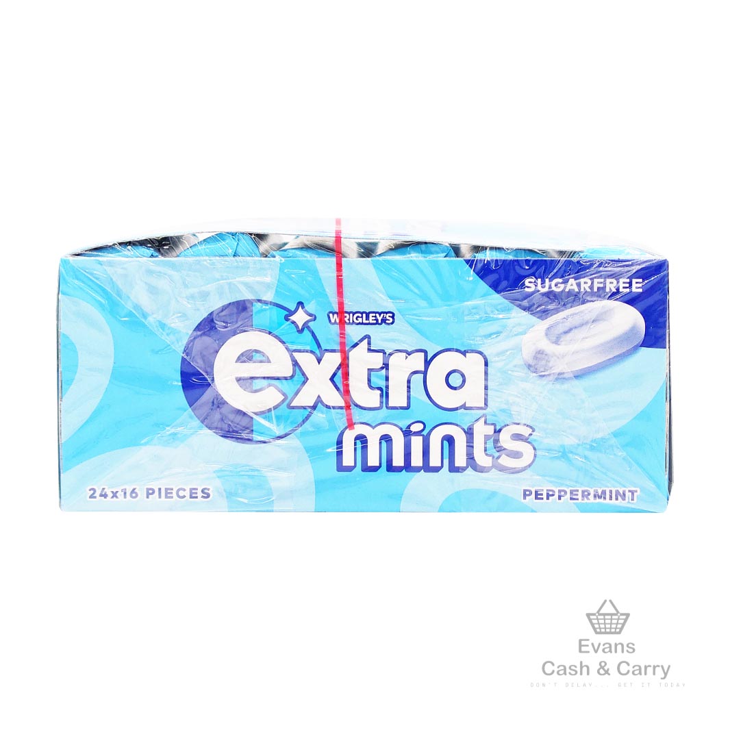 (BBE 26/11/24) CASE of Extra Sugarfree Mints - Peppermint (24x 16 pieces)