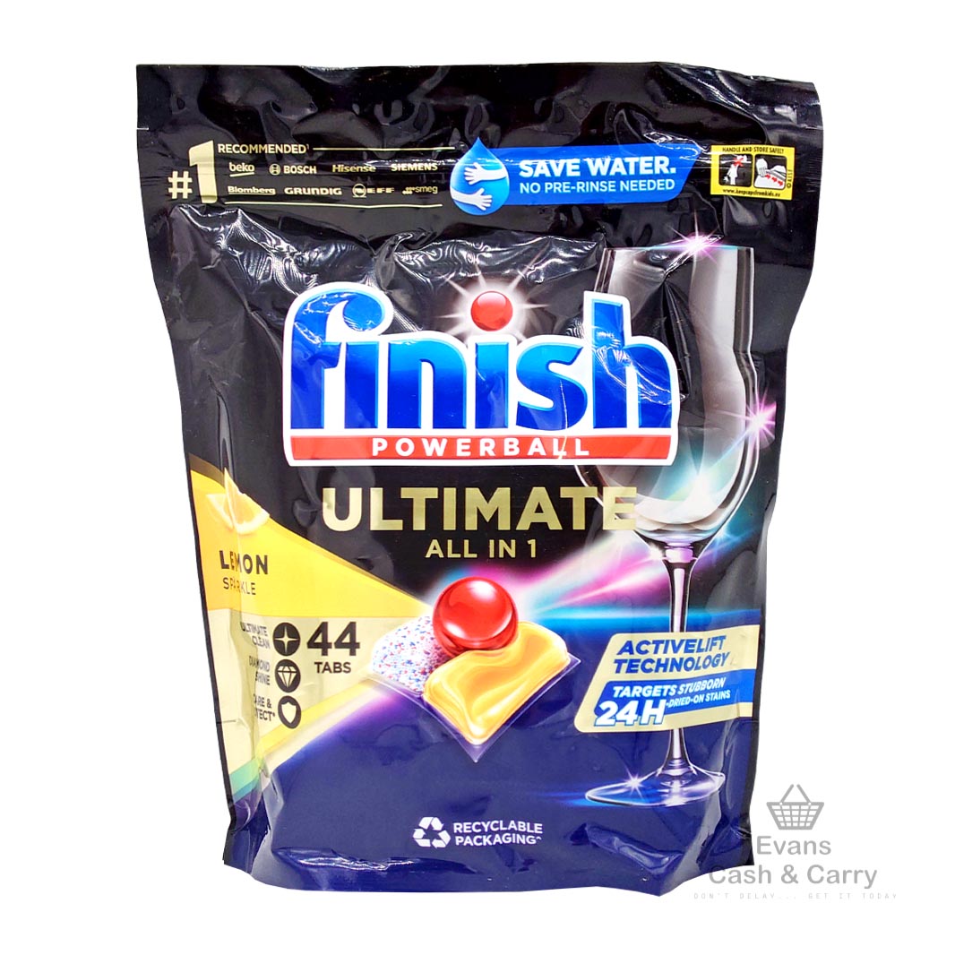 Finish Powerball Ultimate All in 1 Dishwasher Tabs - Lemon Sparkle 44 TABS (£6.50 each or 3 for £18)