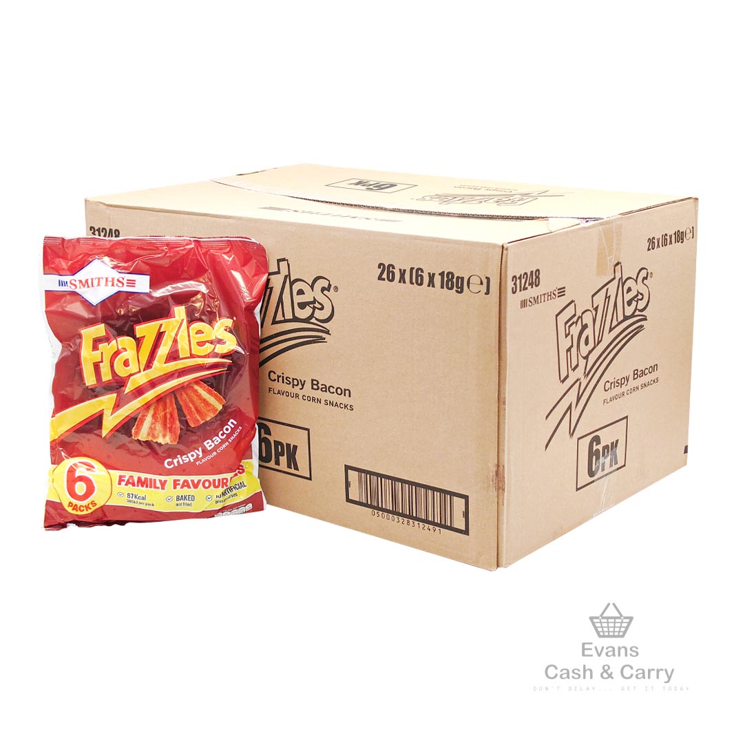 (BBE 24/08/24) CASE of Frazzles Crispy Bacon (26x6pk)