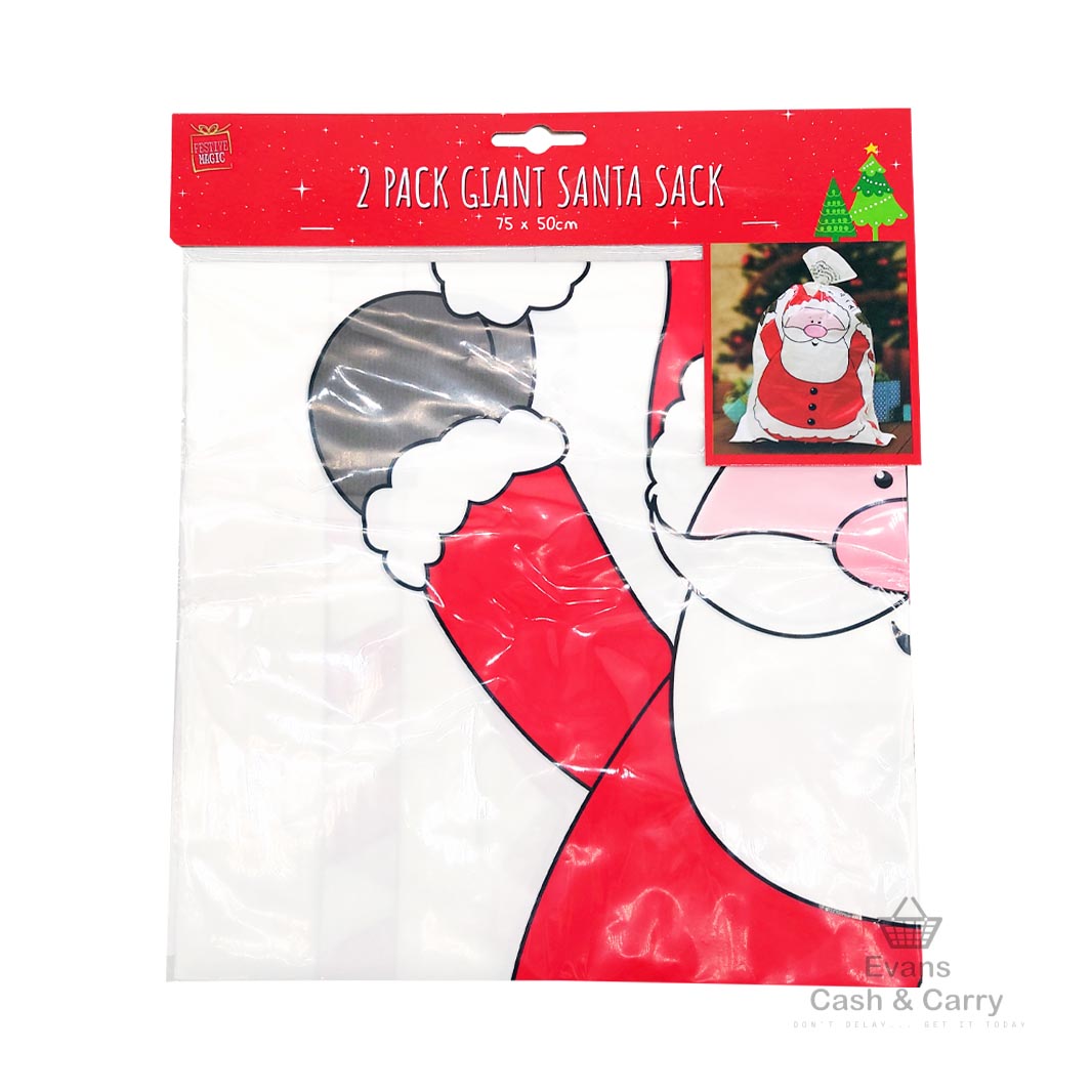 2 Pack Giant Santa Sack