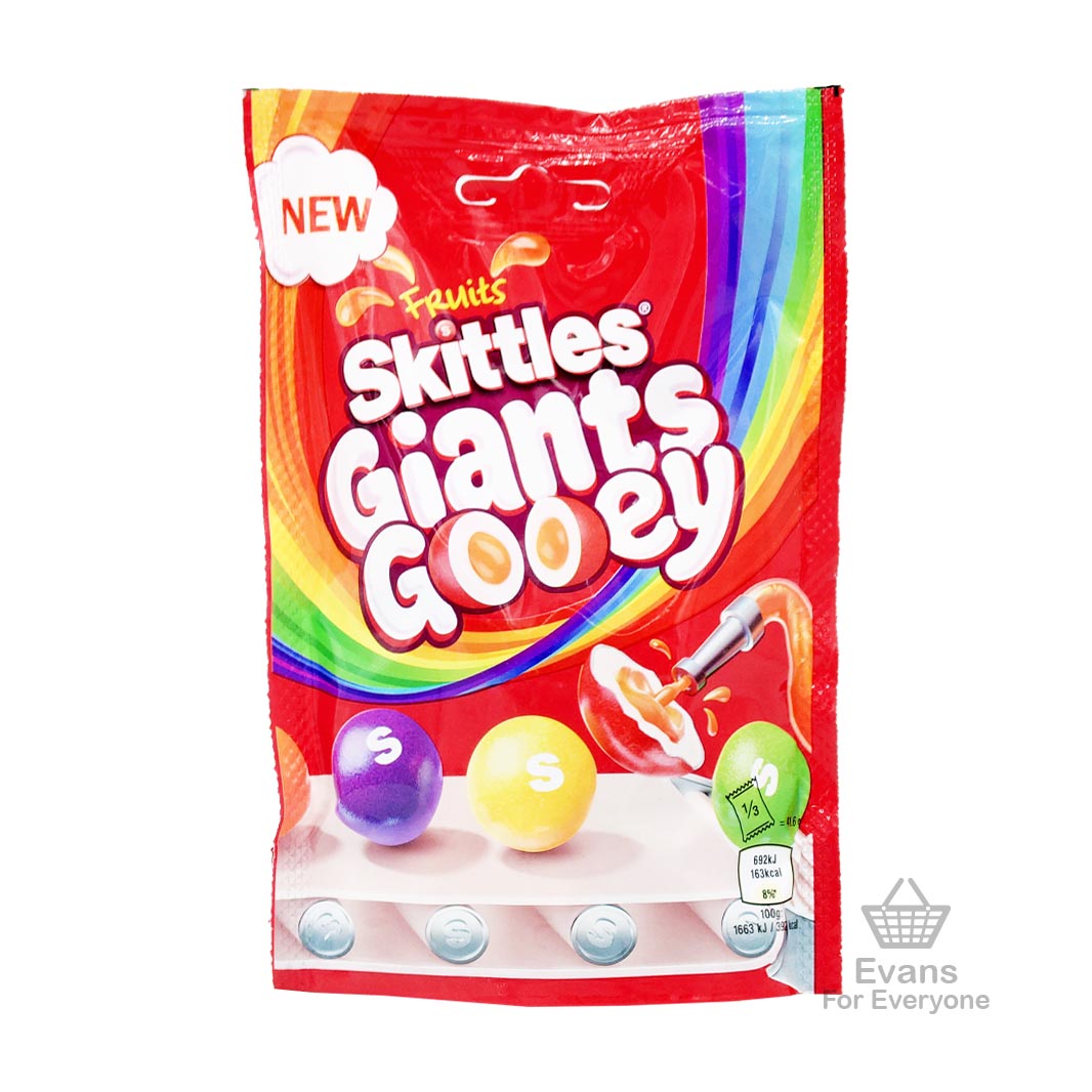 (BBE 25/04/25) Skittles Giants Gooey (125g) (£1.10 each or 2 for £2)