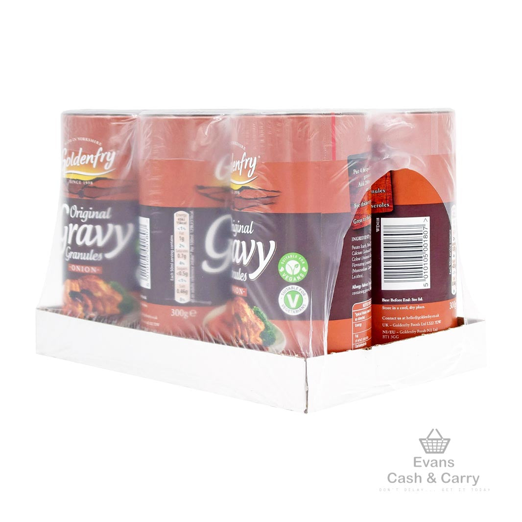 CASE of (BBE - 04/25) - Goldenfry Onion Gravy Granules (6x300g)