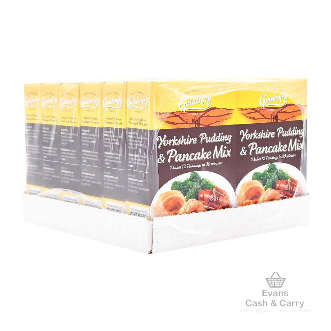 CASE of (BBE - 04/25) Goldenfry Yorkshire Pudding and Pancake Mix (12x142g)