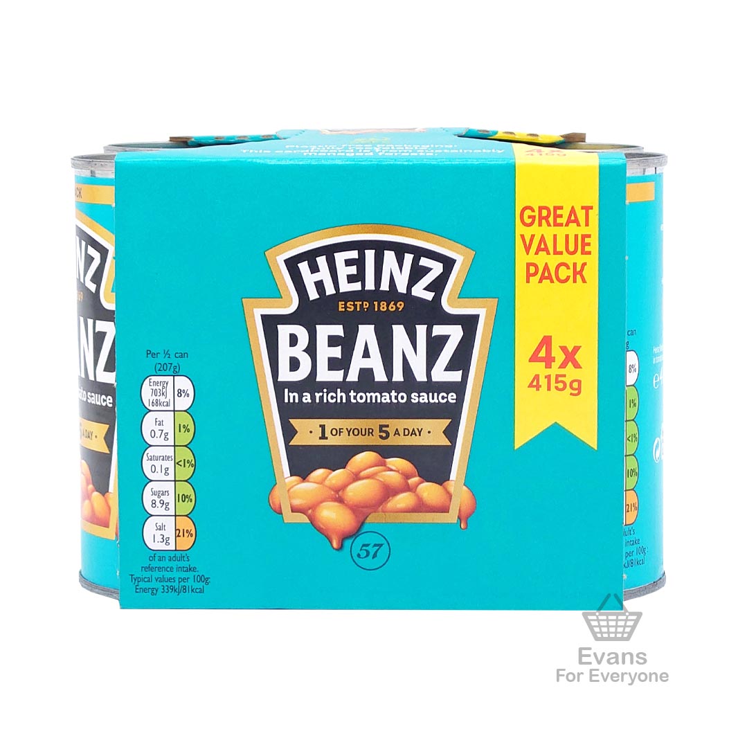 (BBE 01/25) Heinz Beanz 4pk (4x415g)