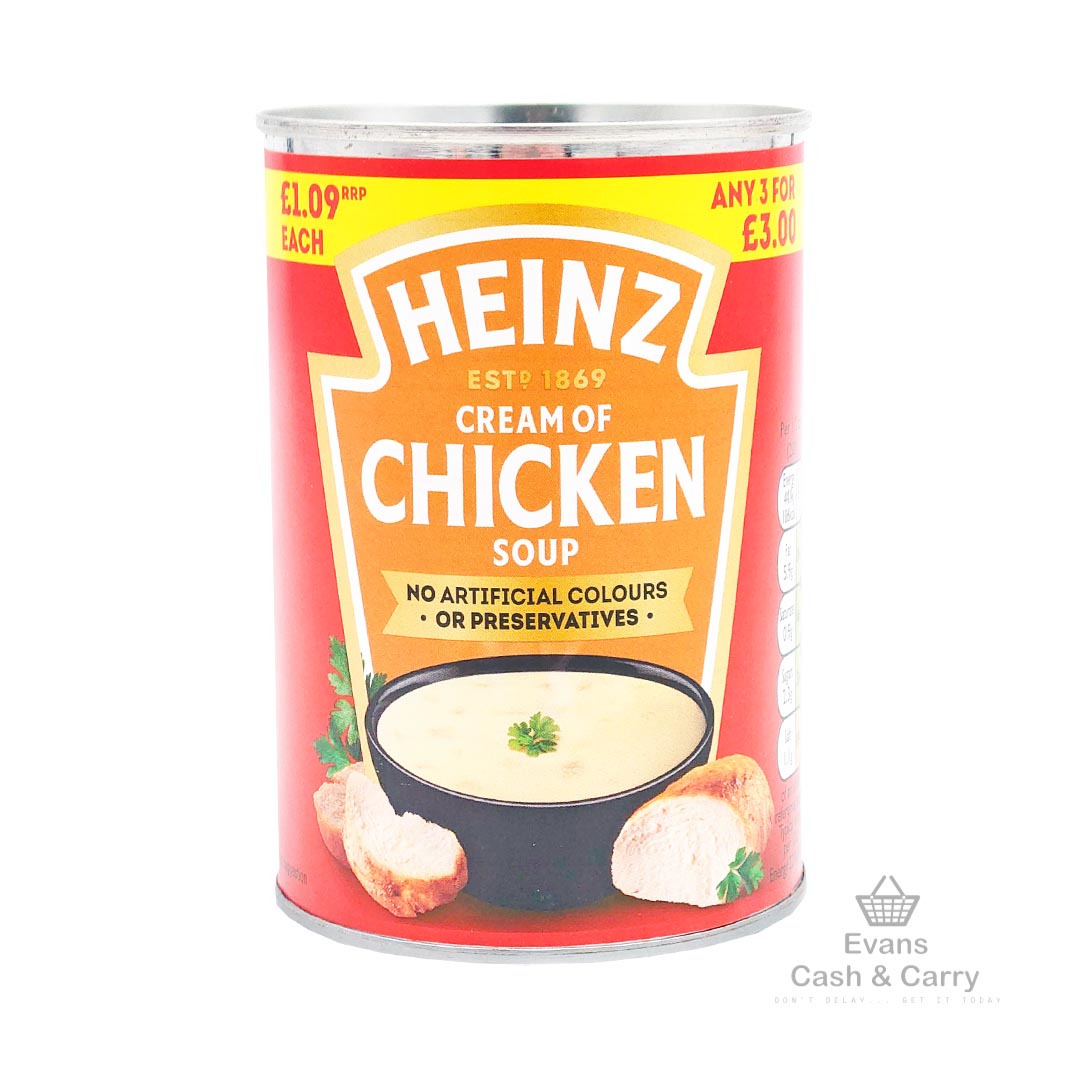 (BBE - 05/24) Heinz Cream of Chicken Soup (400g) (90p each or 4 for £3.30)