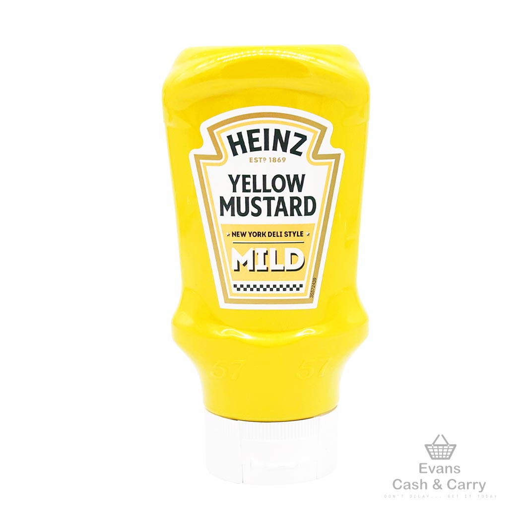 (BBE - 30/06/24) Heinz Yellow Mustard Mild (400ml) (£1.50 each or 2 for £2.50)