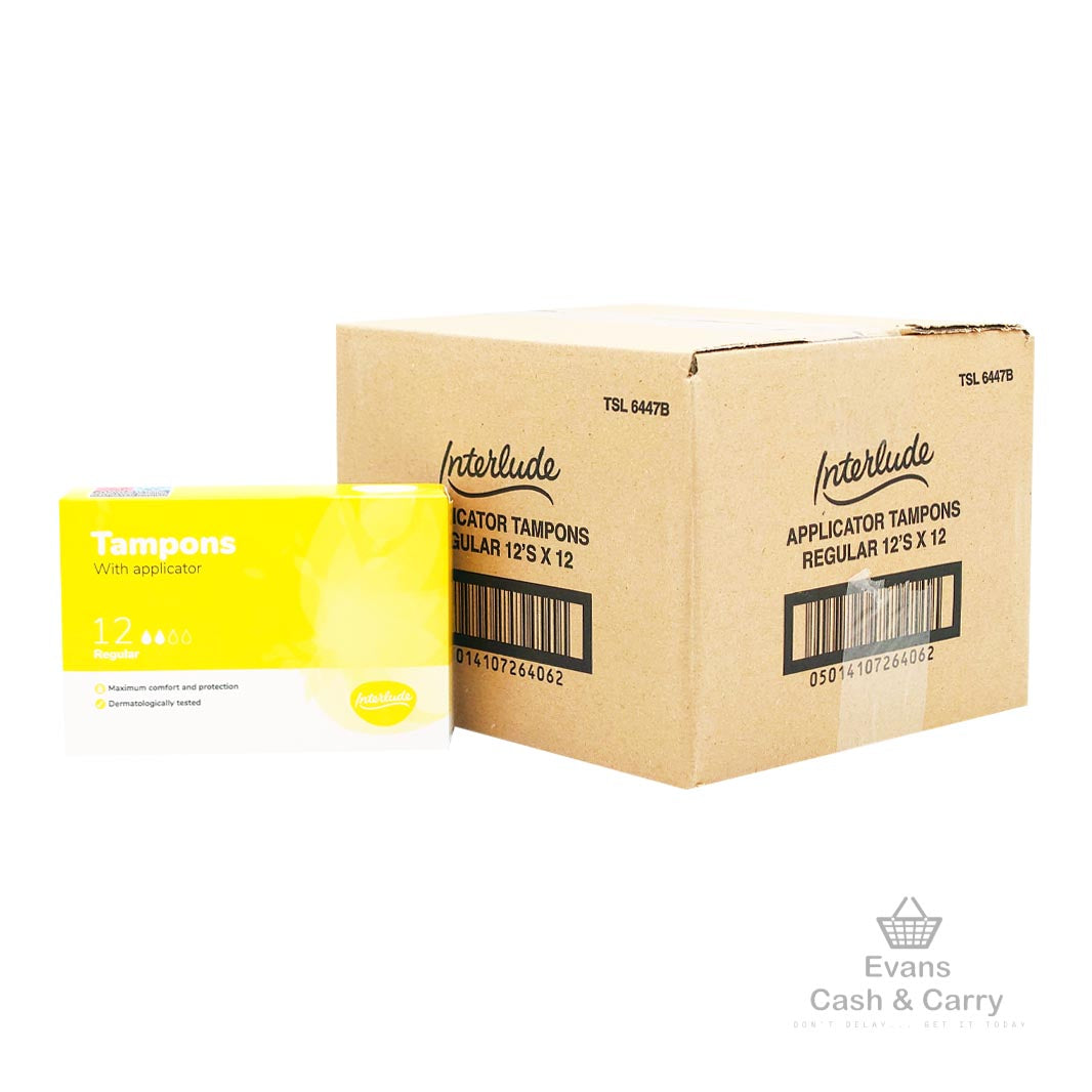 CASE of Interlude Tampons With Applicator Regular (12x12pk)