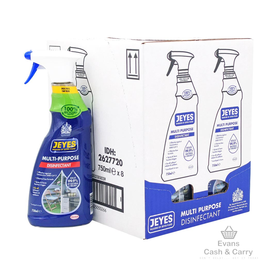 CASE of Jeyes Multi-Purpose Disinfectant Spray (8x750ml)