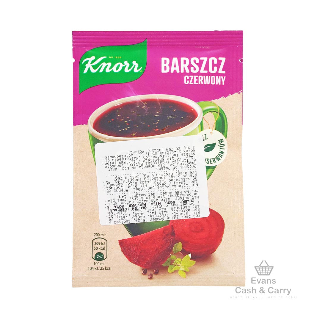 (BBE 11/24) Knorr Barszcz Czerwony Goracy Kubek Beetroot Soup (14g)