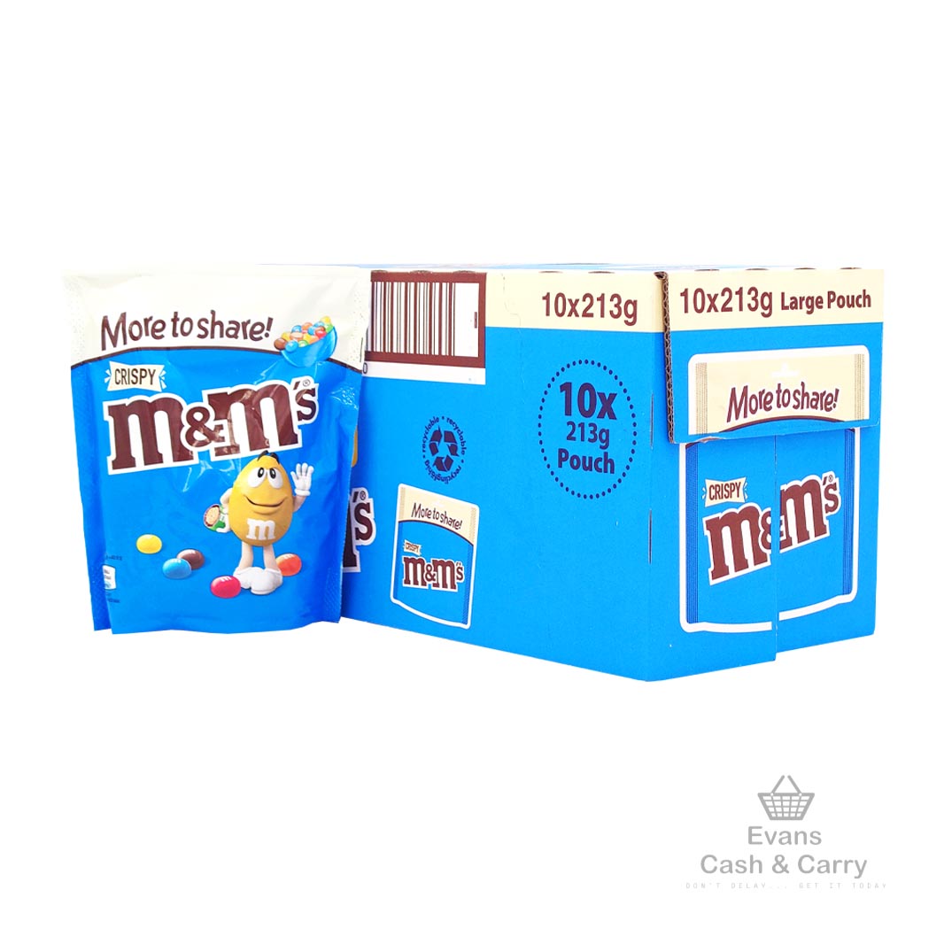 (BBE 24/11/24) CASE of m&m's Crispy (10x213g)