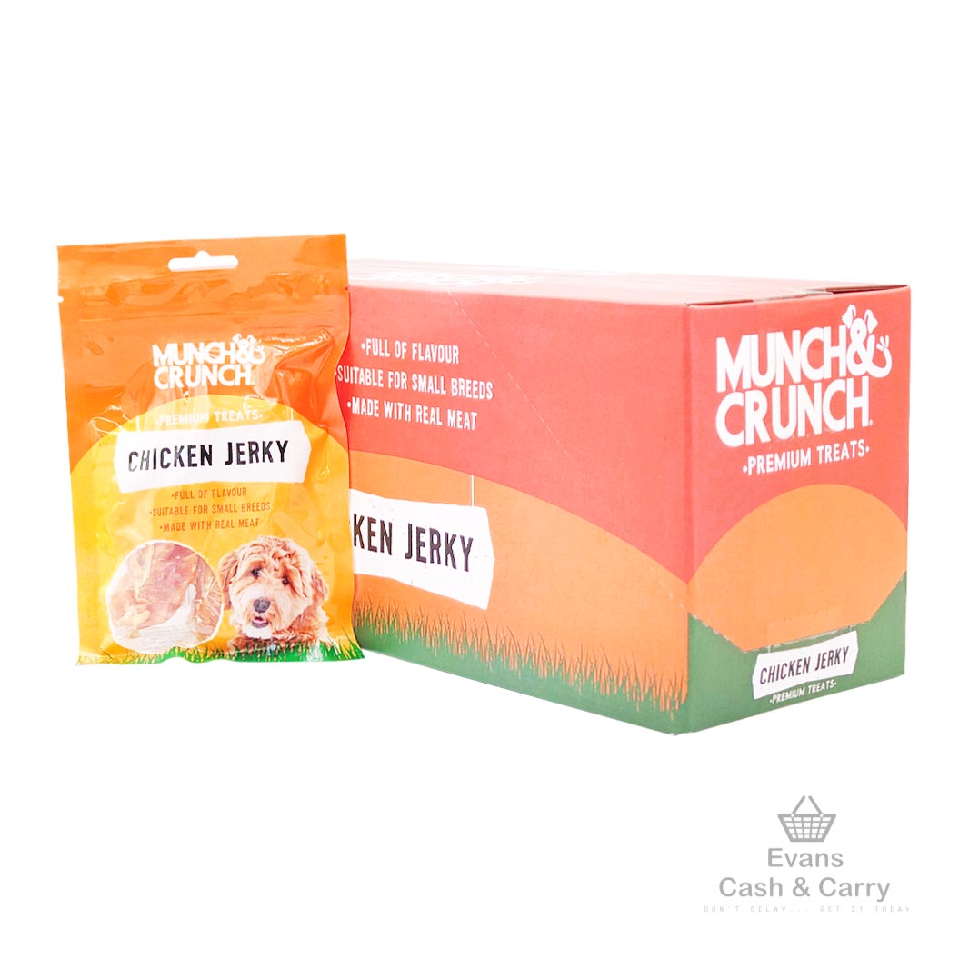 CASE of (BBE 05/11/24) Munch Crunch Chicken Jerky (24x70g)