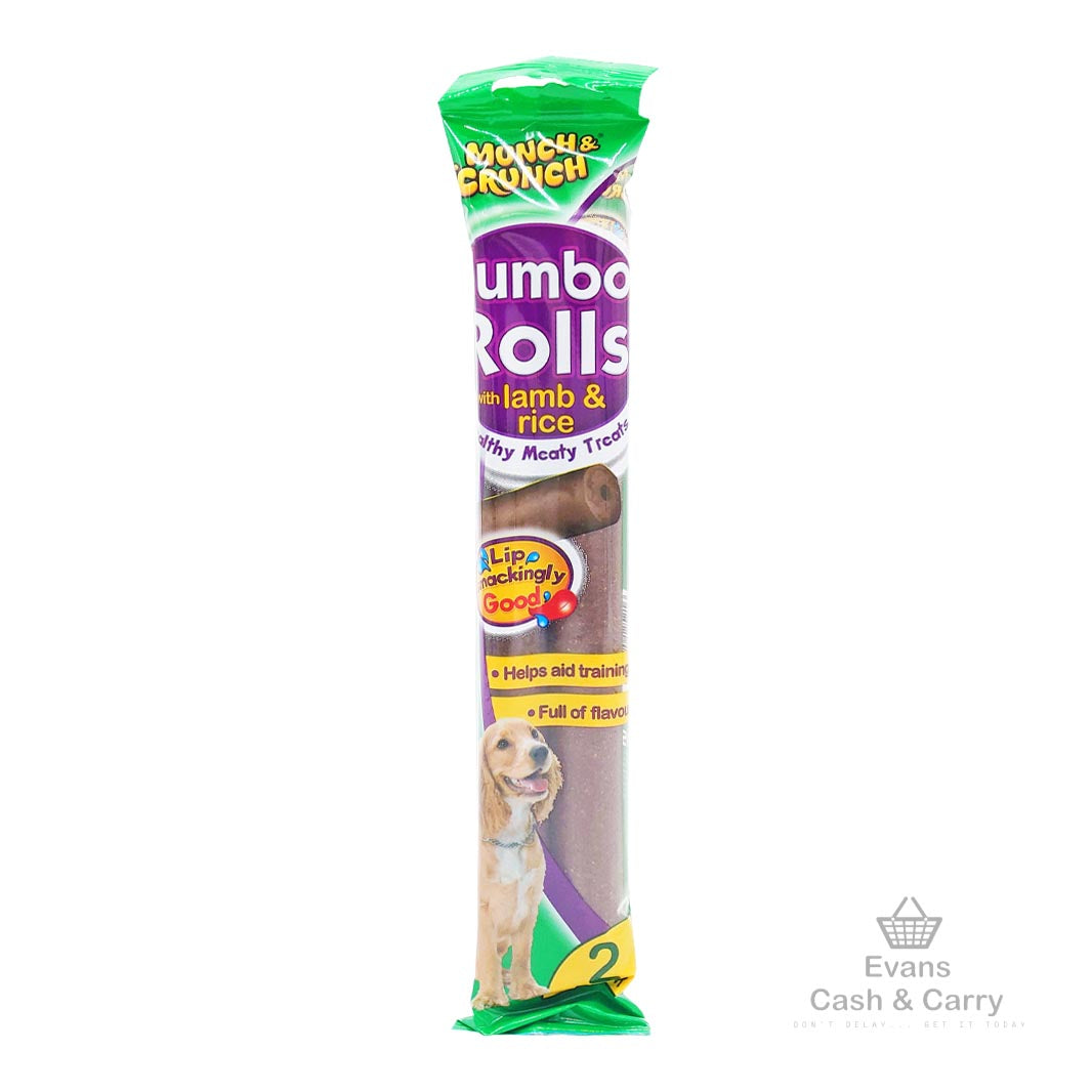 (BBE - 08/08/25) Munch Crunch Jumbo Rolls - Lamb & Rice