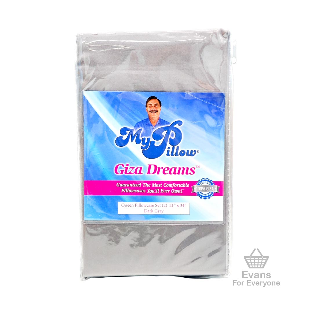 Giza Egyptian Cotton Pillowcase Set QUEEN SIZE - Assorted Colours (2pk)