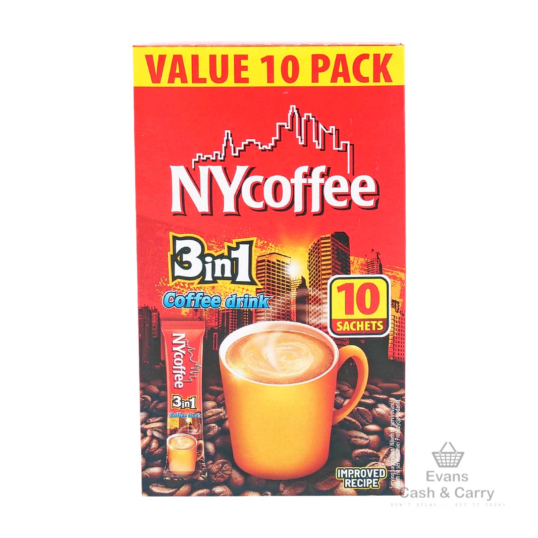 (BBE 25/09/25) NY Coffee Red 3in1 (10 Sachets)