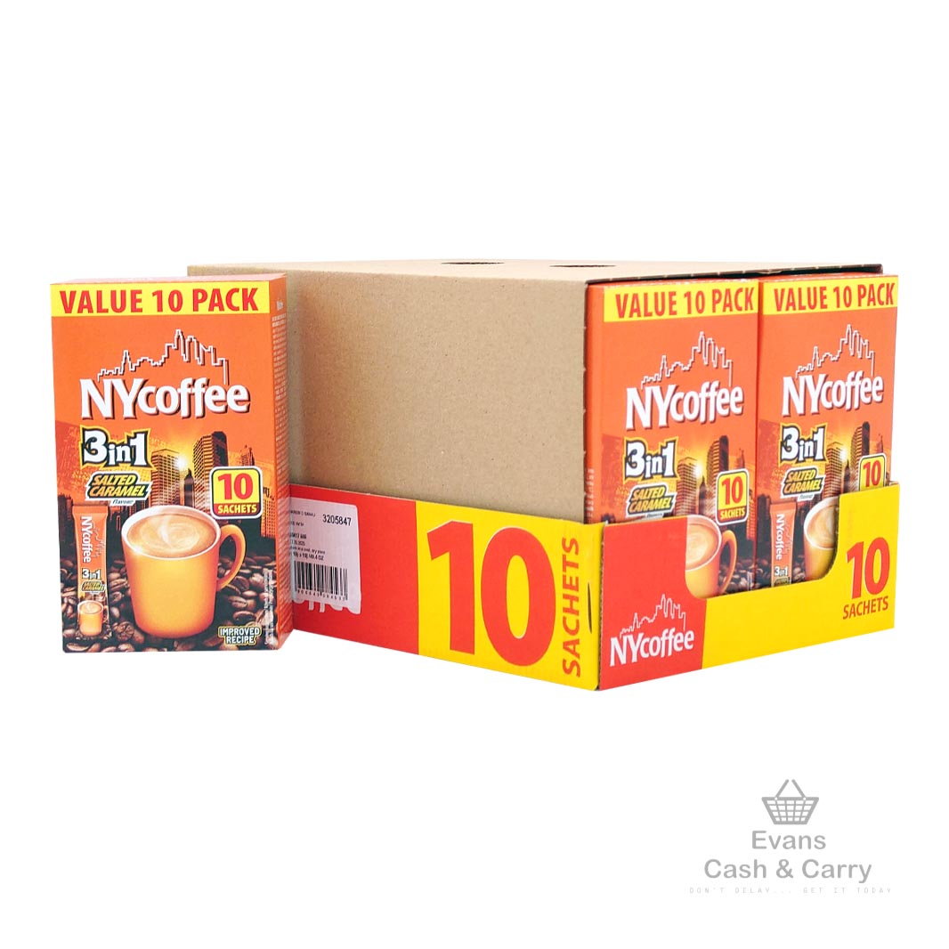 (BBE 17/10/25) CASE of NY Coffee Salted Caramel 3in1 (10x 10 Sachets)