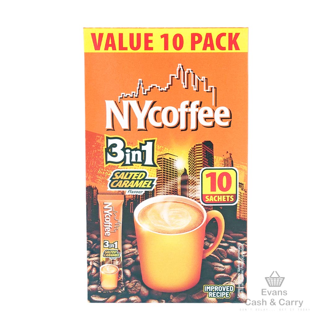 (BBE 17/10/25) NY Coffee Salted Caramel 3in1 (10 Sachets)