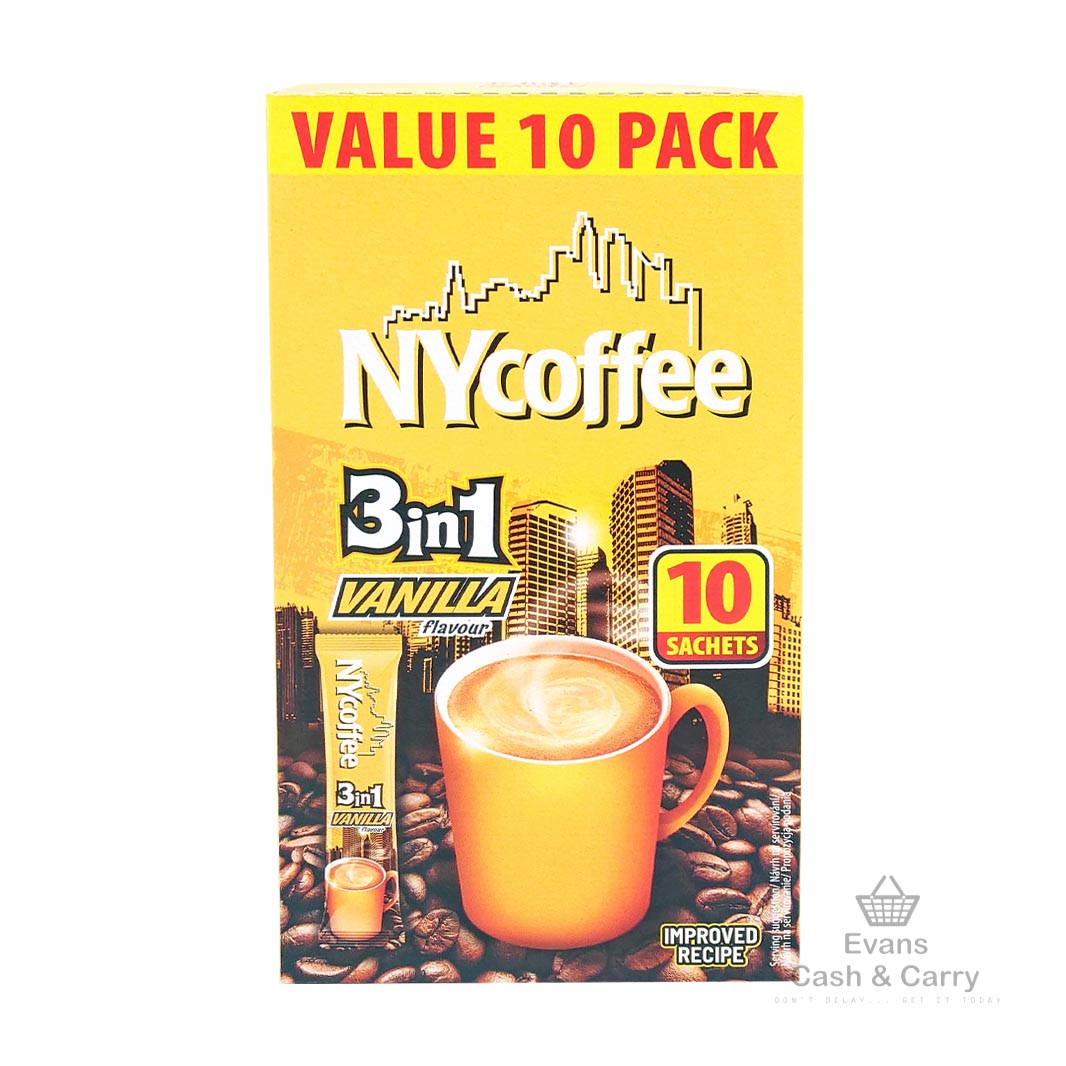 (BBE 02/08/25) NY Coffee Vanilla 3in1 (10 Sachets)