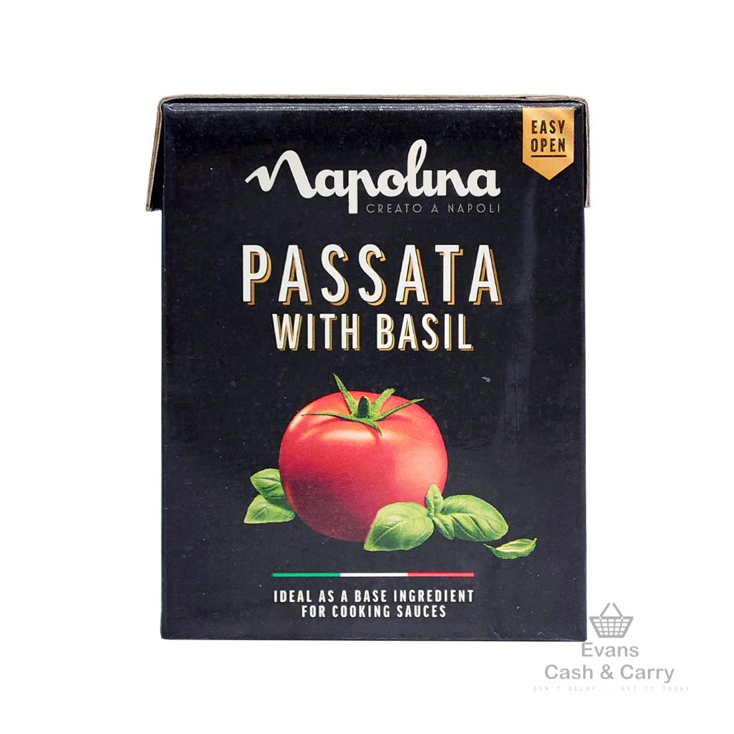 (BBE - 03/24) Napolina Passata With Basil (390g) (70p each / 3 for £1.80)