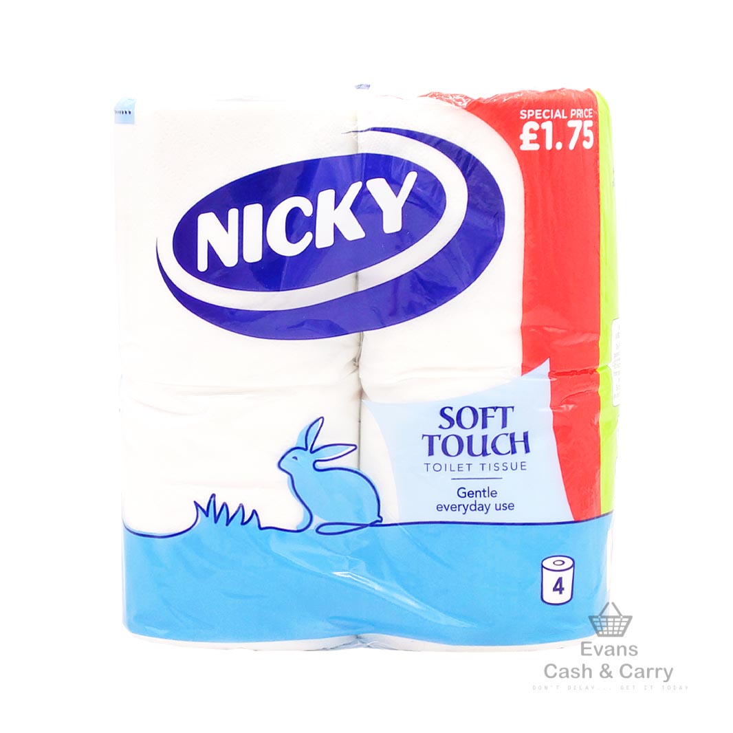 Nicky 4 Pack Toilet Roll