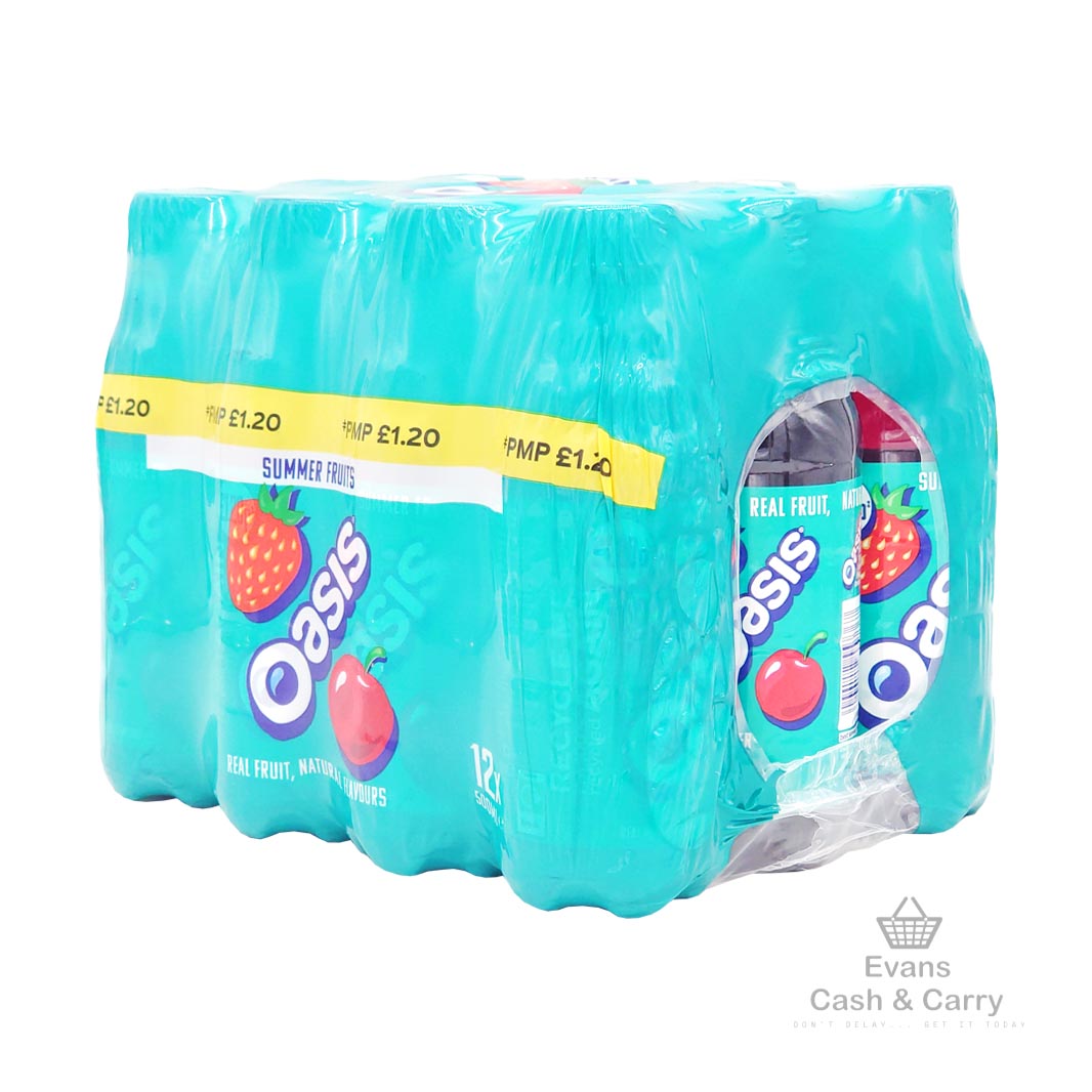 (BBE 31/03/25) CASE of Oasis - Summer Fruits (12x500ml) (£7 each 2 for £13.50)