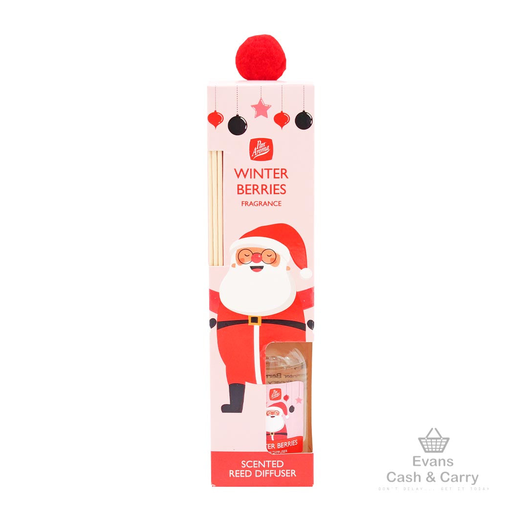 Pan Aroma Winter Berries Scented Reed Diffuser Pom Pom