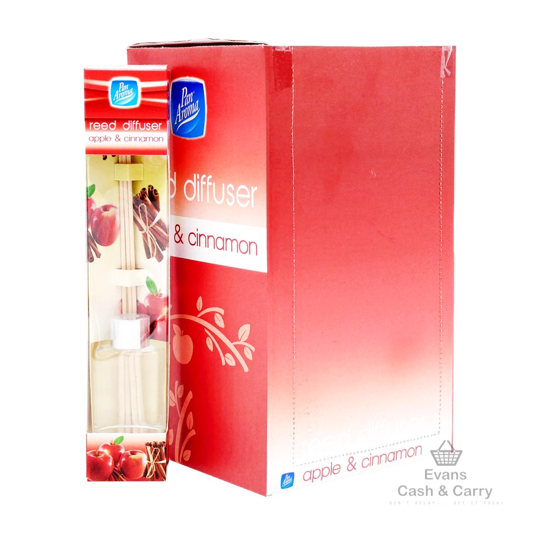 CASE of Pan Aroma Reed Diffuser - Apple & Cinnamon (12x30ml)