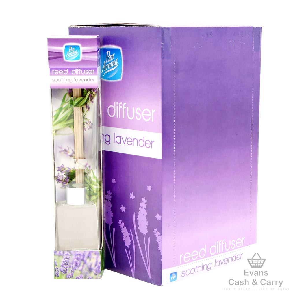 CASE of Pan Aroma Reed Diffuser - Soothing Lavender (12x30ml)