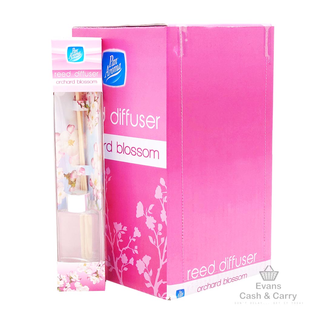 CASE of Pan Aroma Reed Diffuser - Orchard Blossom (12x30ml)