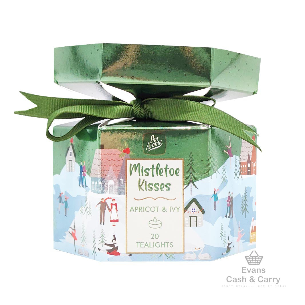 Pan Aroma Mistletoe Kisses Apricot & Ivy 20 Tealights