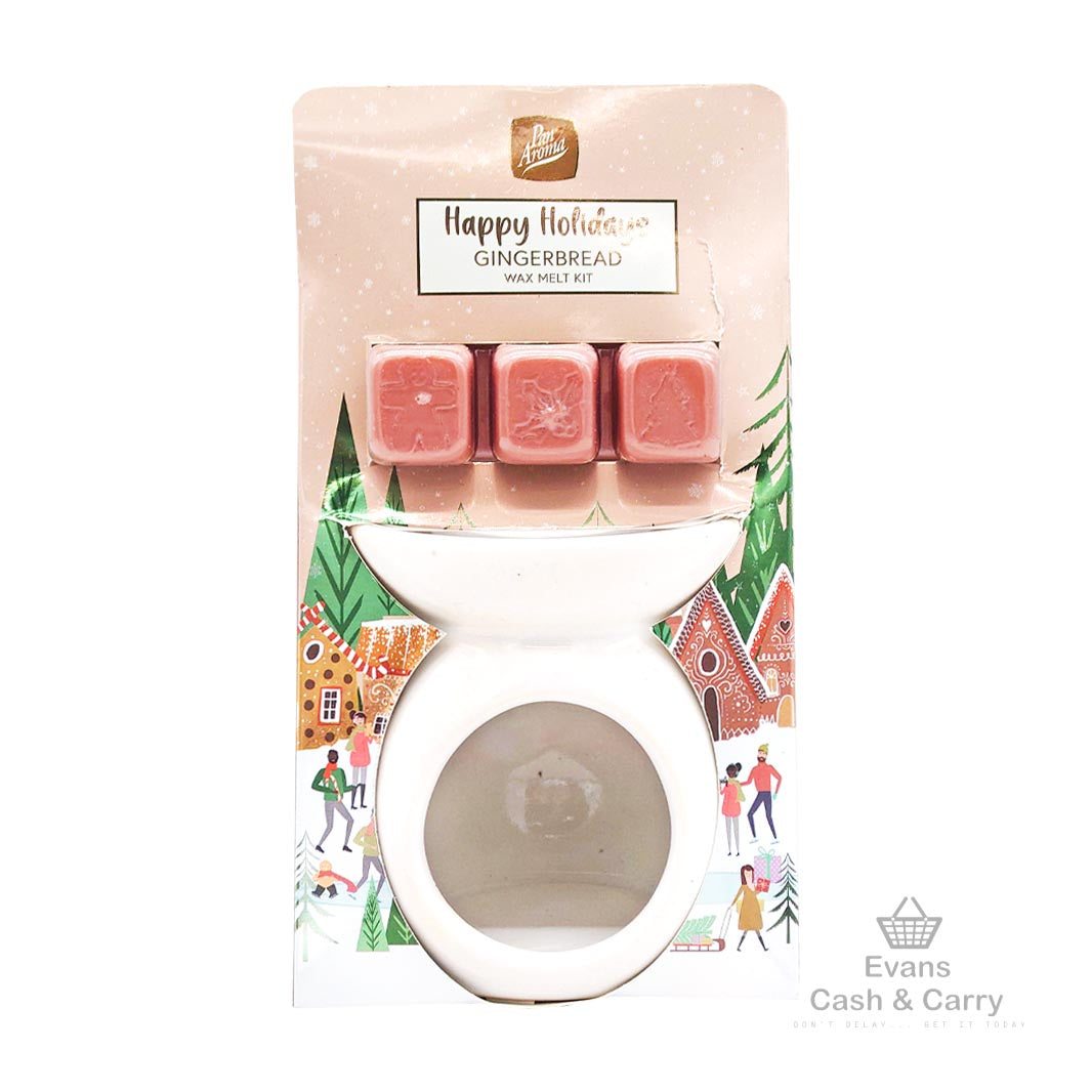 Pan Aroma Happy Holidays Gingerbread Wax Melt Kit