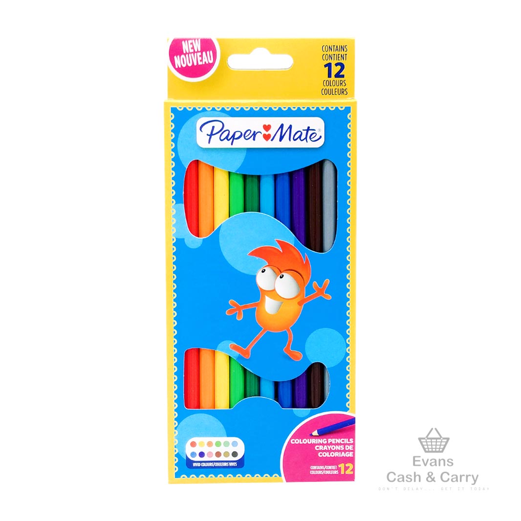 12 Pack Papermate Colouring Pencils