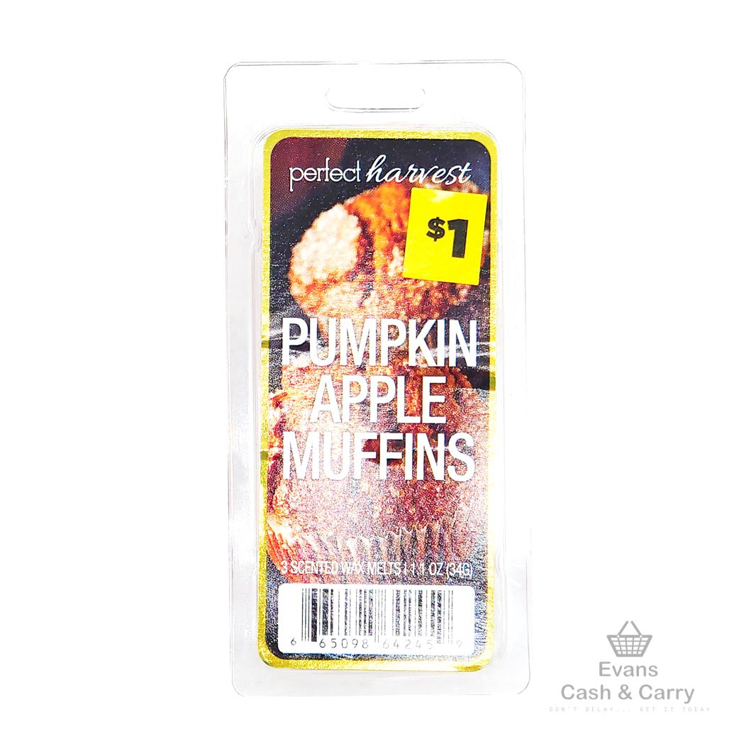 Pumpkin Apple Muffins Scented Wax Melt (34g) (£1 each / 3 for £1.50)